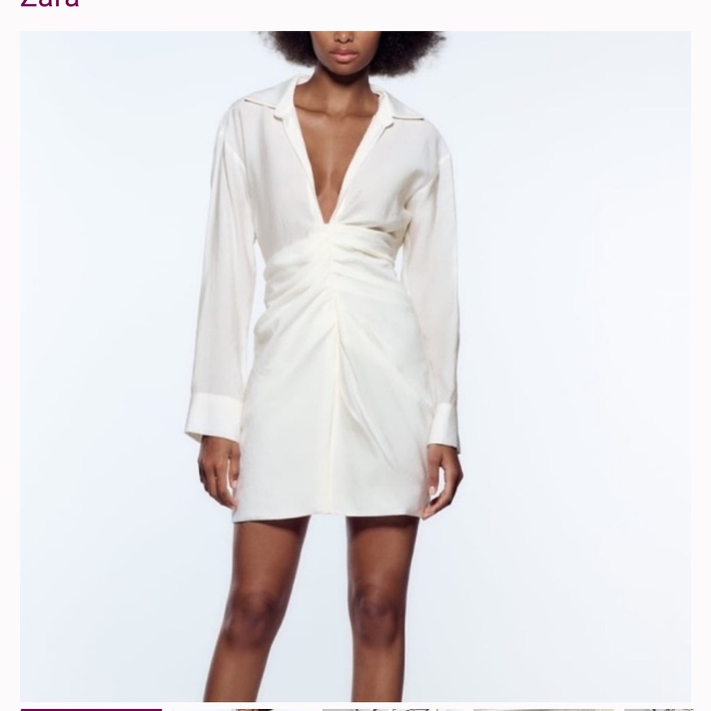 Zara Elegant Cream Dress